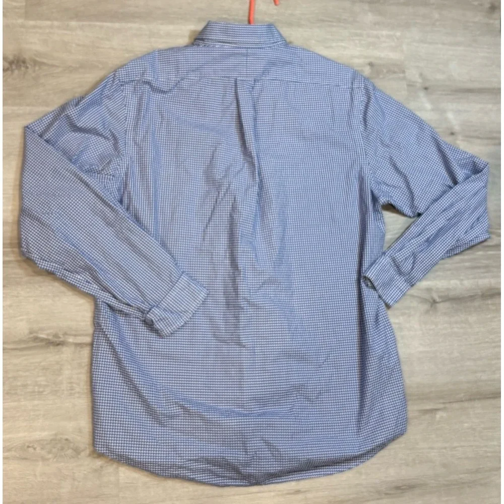 Ralph Lauren Button Down Shirt‎ Mens XL  Check Blue White